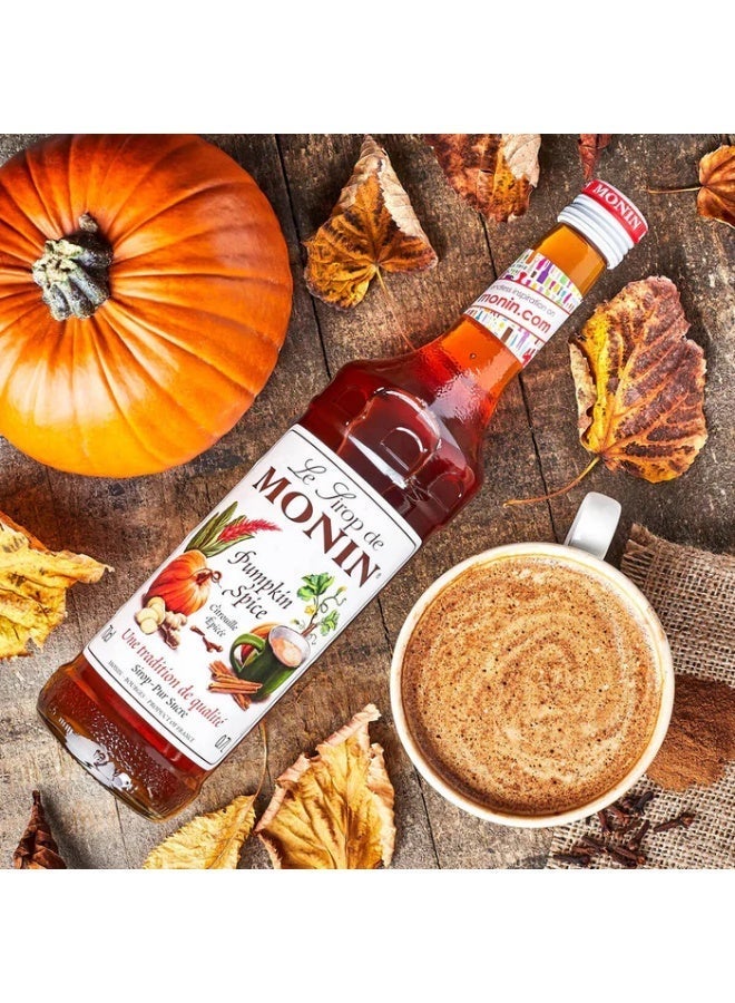 Monin Pumpkin Spice Syrup 700ml – Premium Flavored Coffee & Dessert Topping - Image 2